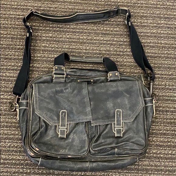 Marc New York Leather Messenger Bag